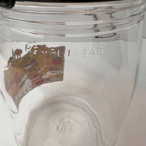 Vintage 1L Arc France Heartland Glass Canister with Hinged Lid w/gasket seal - Picture 6 of 11